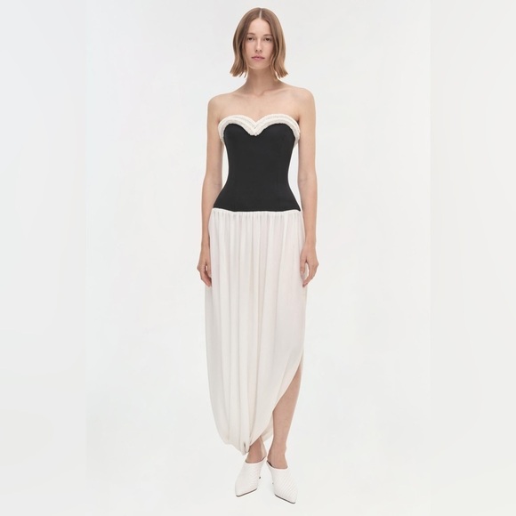 SIMKHAI Augusta asymmetric bustier dress - Picture 5 of 12